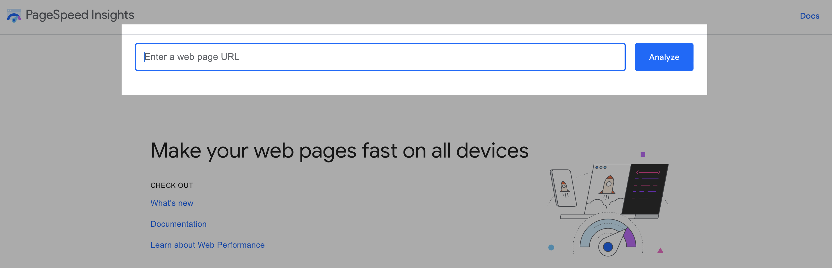 Google PageSpeed Insights - Image