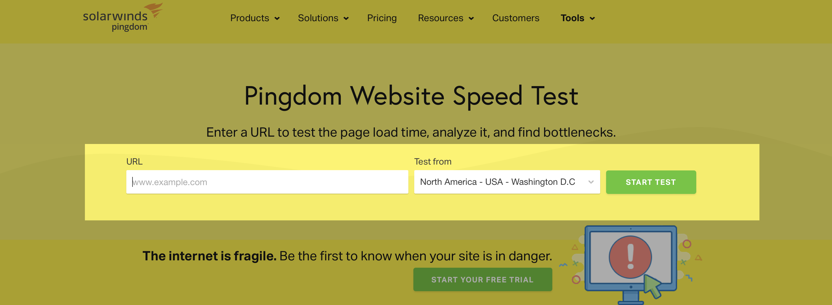 Pingdom Test Speed Website - Image