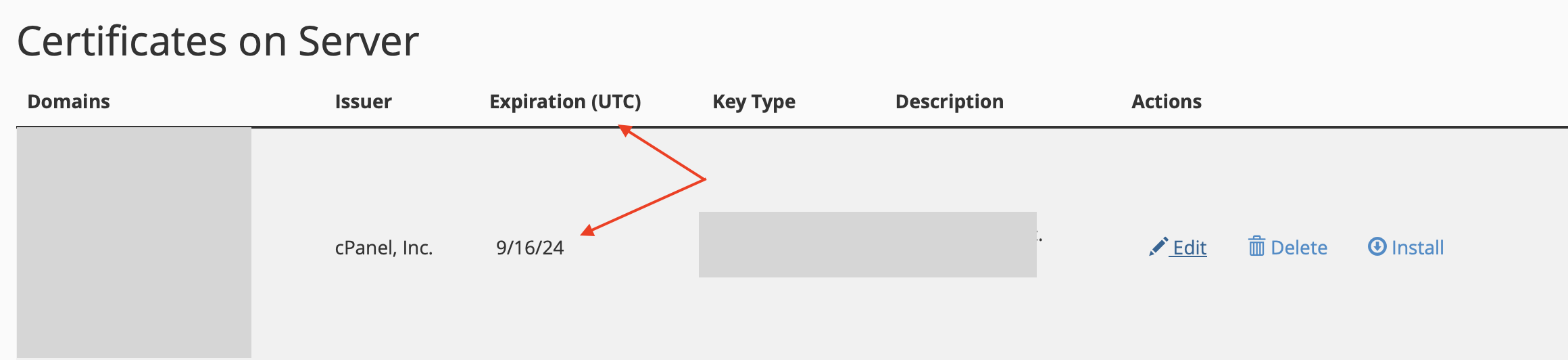 Expiration SSl