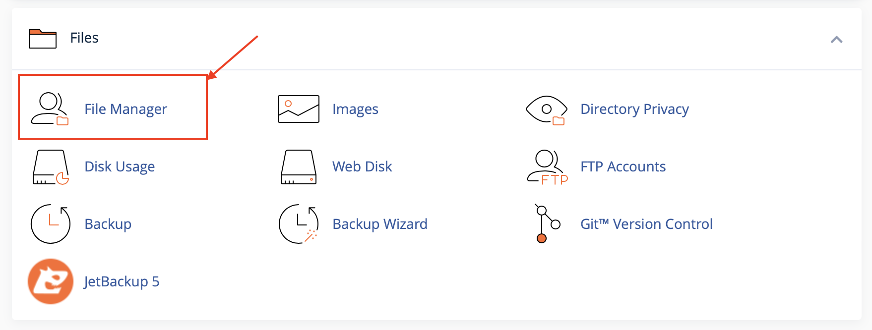 File Manager - cpanel