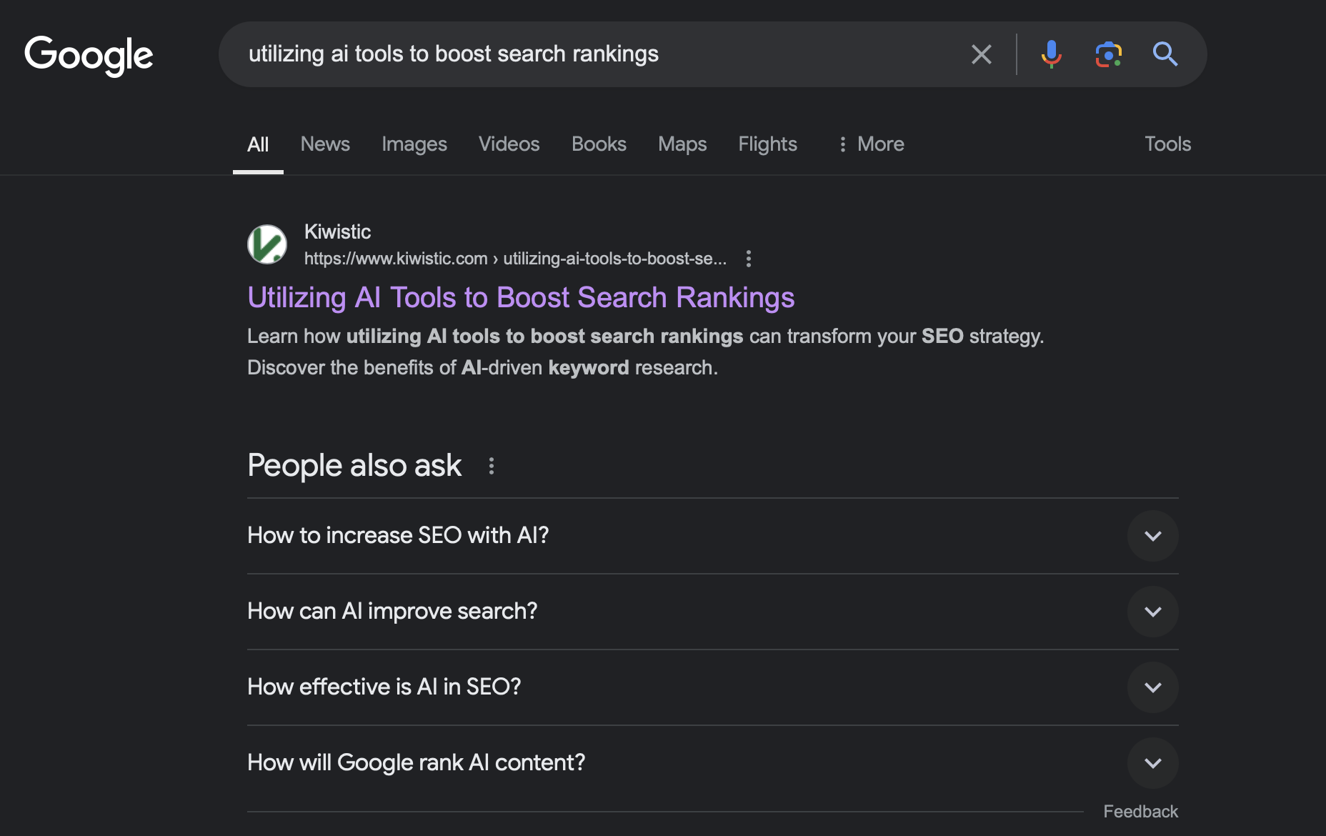 Google Search Results