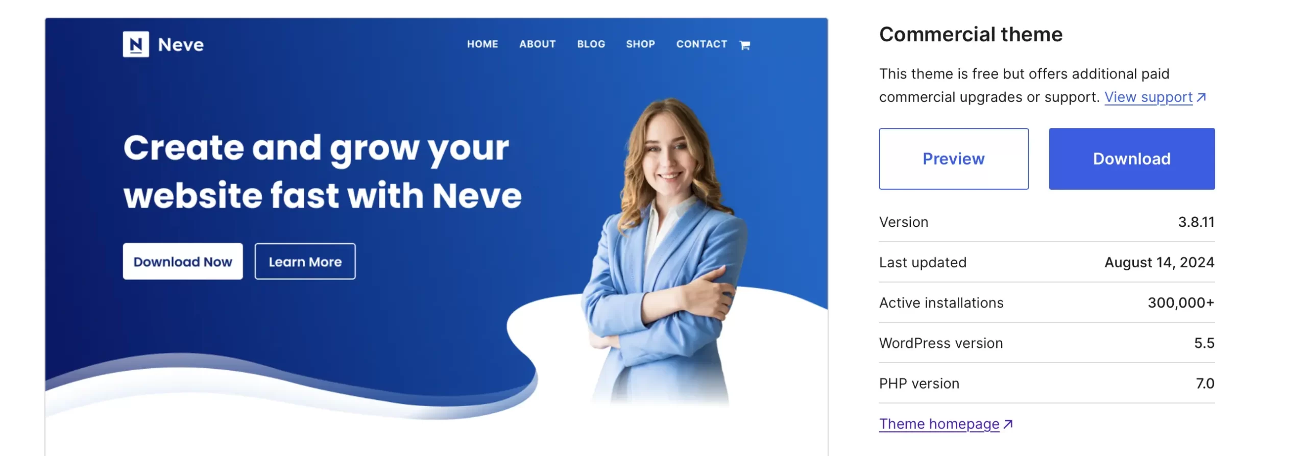 Free WordPress Themes: Neve