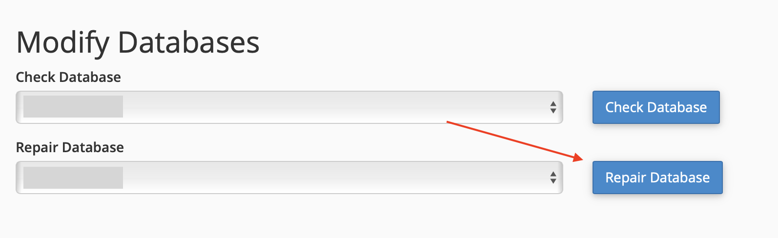 Error Establishing a Database Connection: Repair Database cPanel