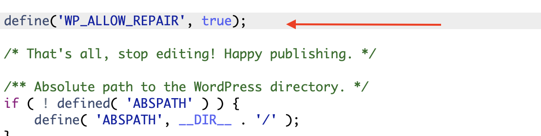 Error Establishing a Database Connection: Repair Database