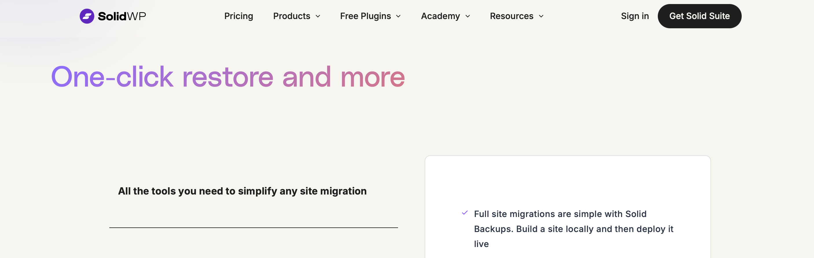 Solid Backups Migration Solid Backups Migration
