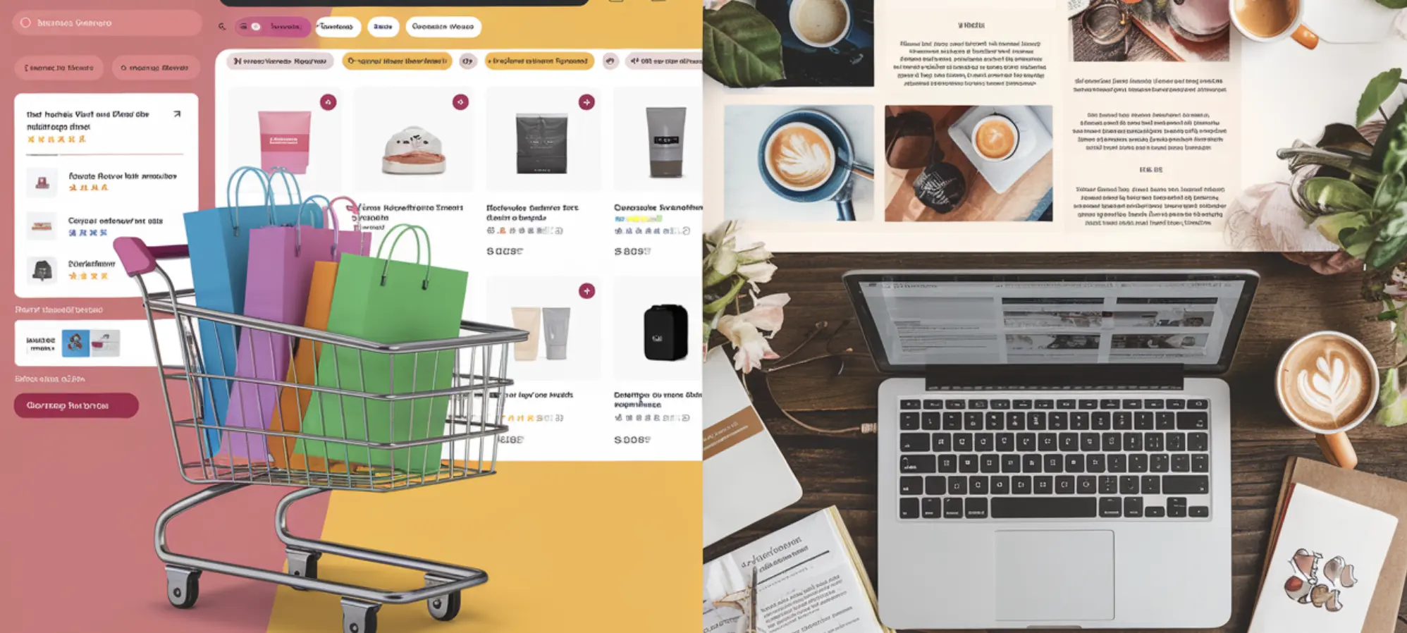 E-commerce and Blogging Capabilities