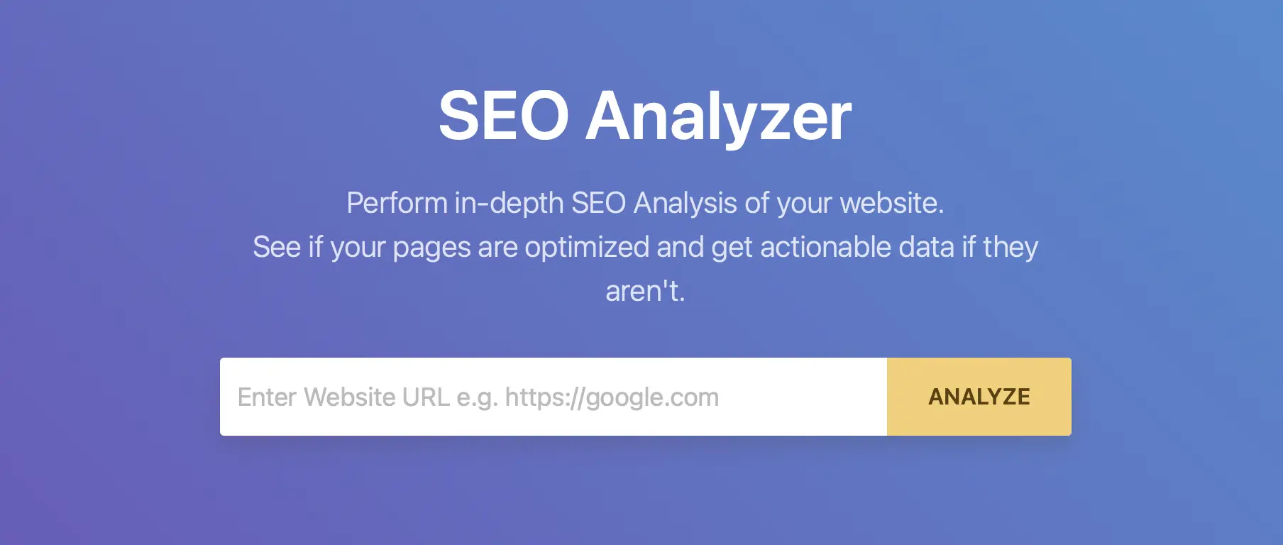 SEO-Analyzer