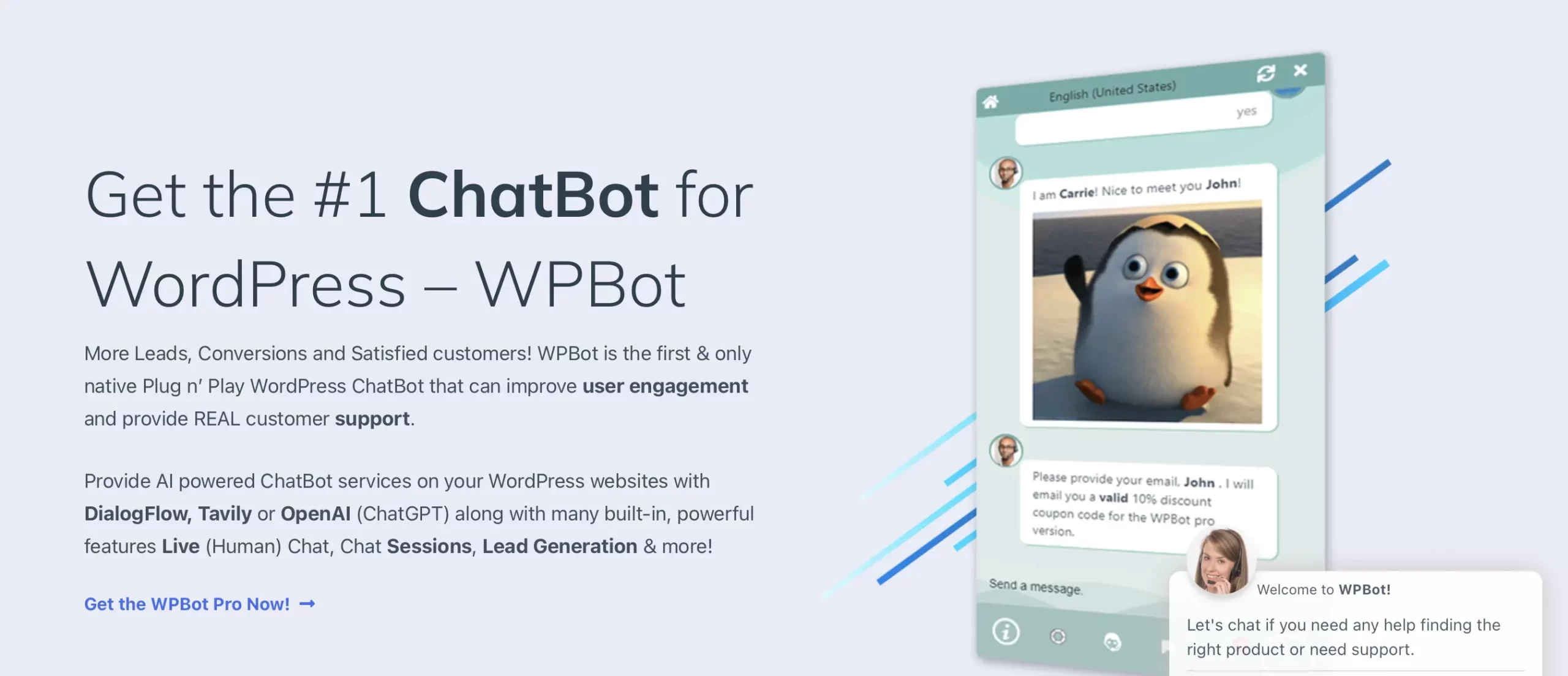 Chatbots for WordPress Customer Support: WPBot