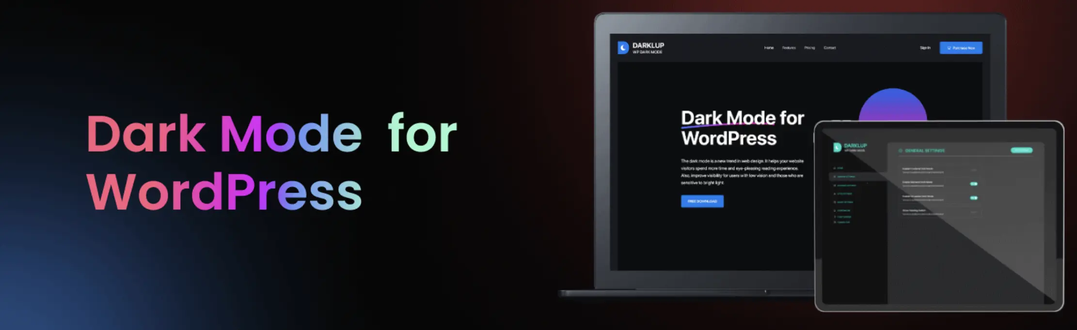 Darklup – Enhanced WordPress Dark Mode