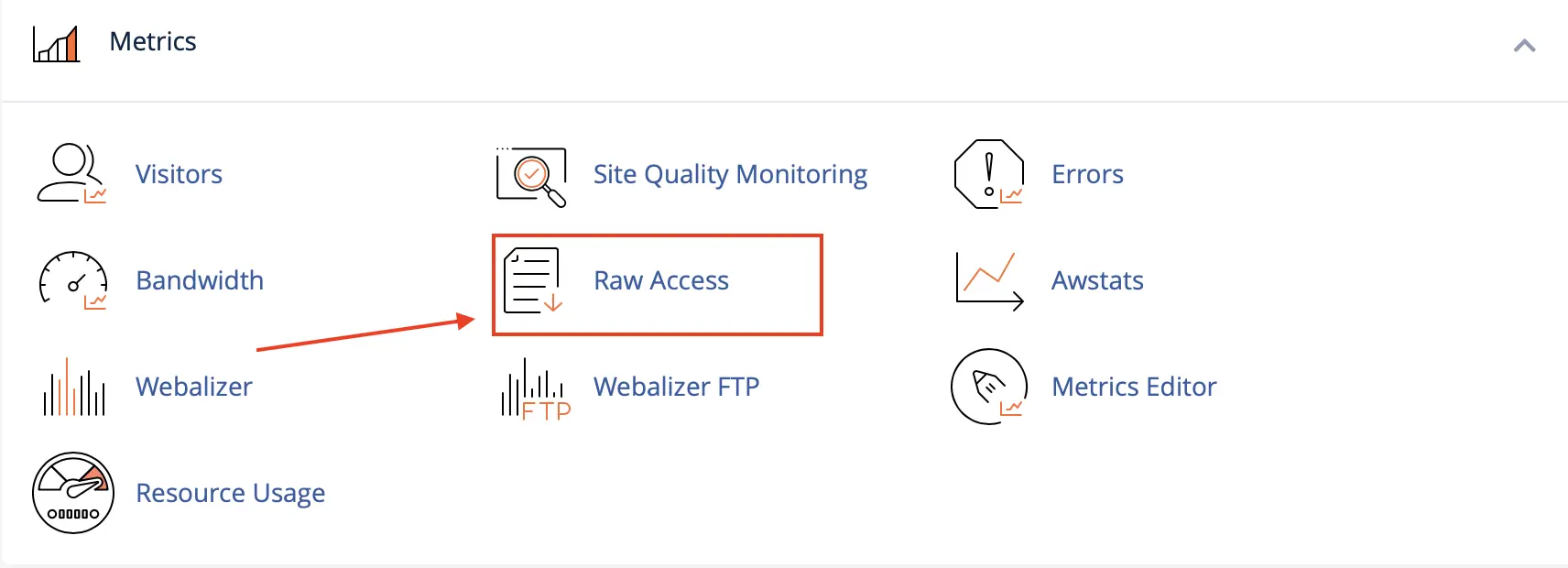 Checking Server Access Logs Checking Server Access Logs in cPanel