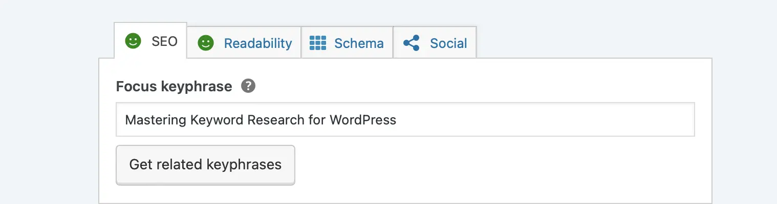 YOAST SEO dashboard