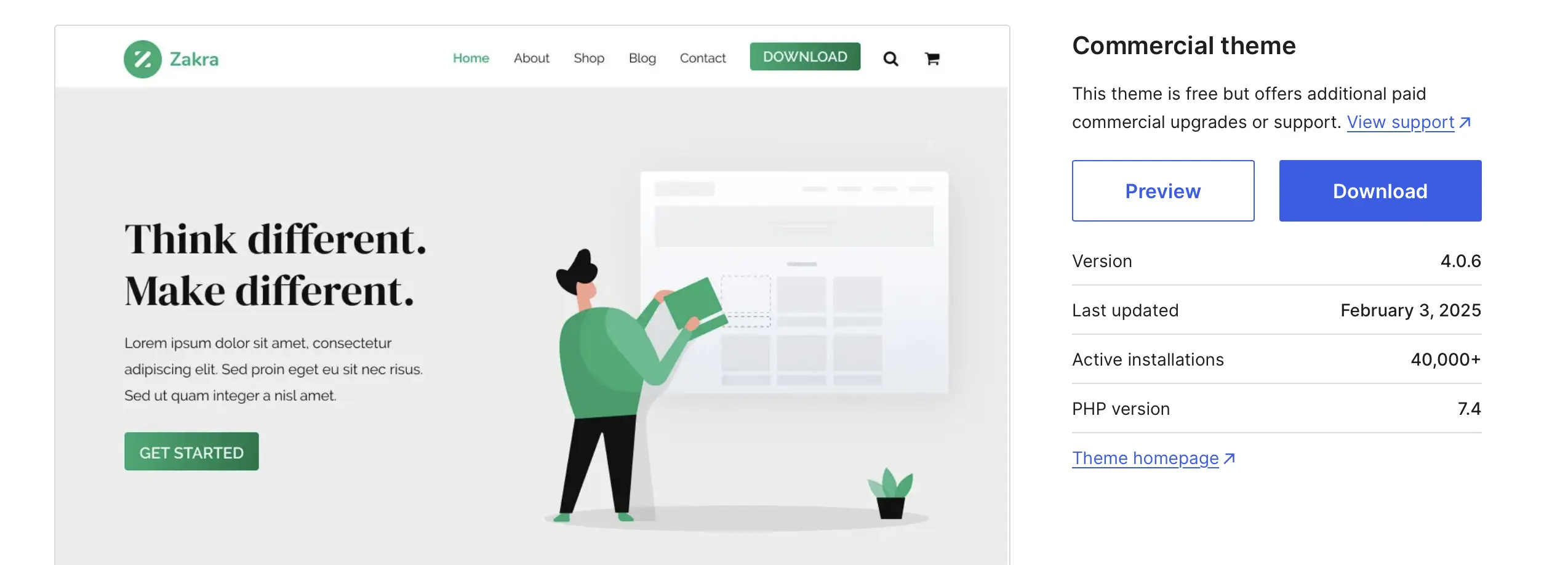 Best Free WordPress Themes: Zakra Theme