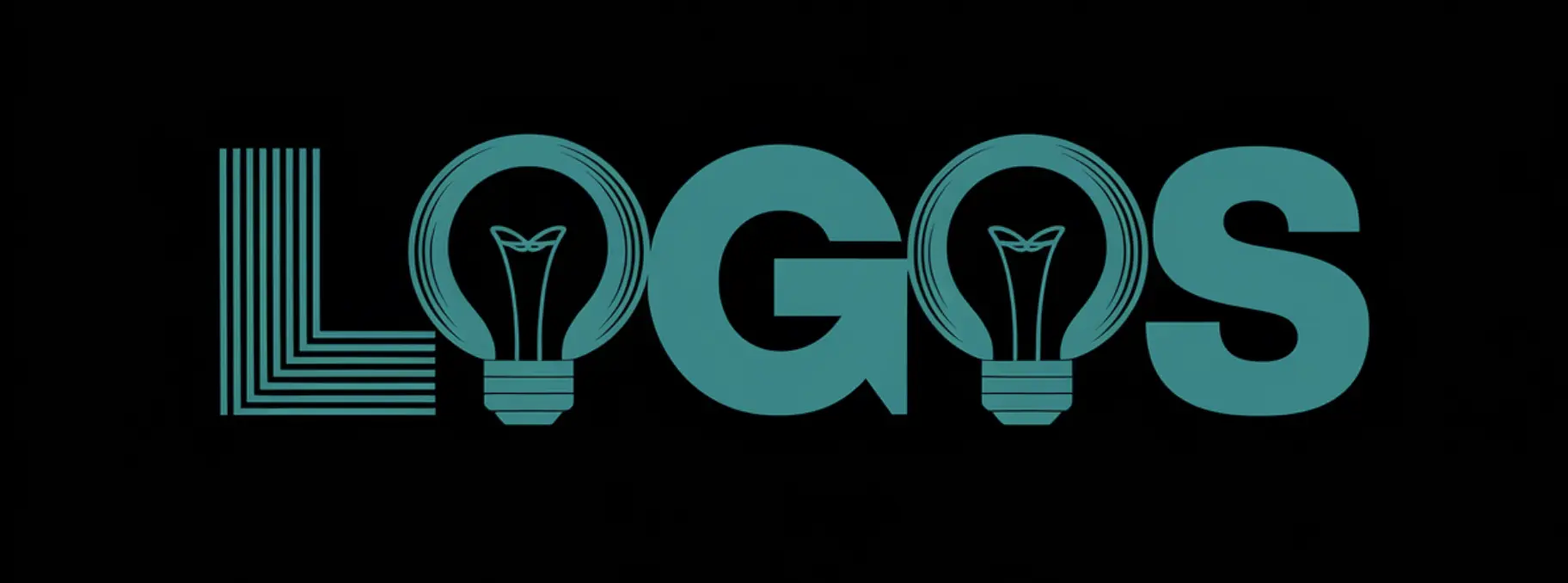 A creative graphic illustration of the word LOGOS A creative graphic illustration of the word LOGOS