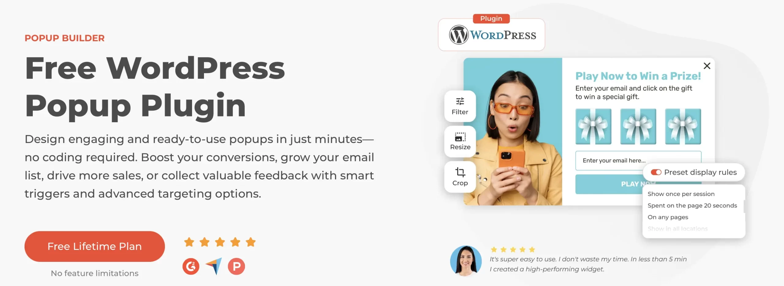 Claspo WordPress exit-intent plugin