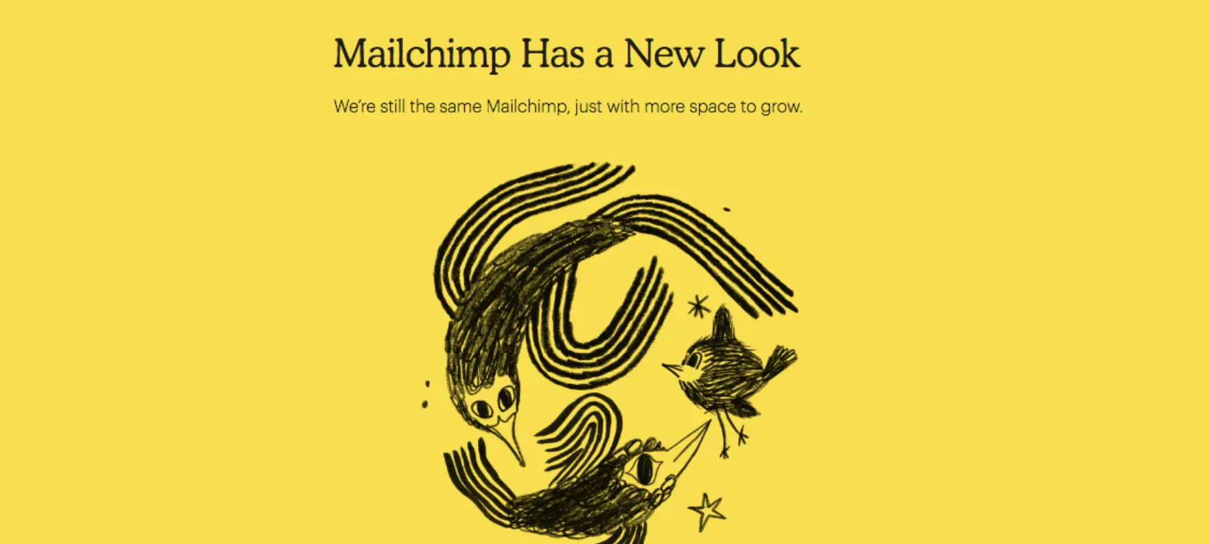 Mailchimp hand illustration for brand identity