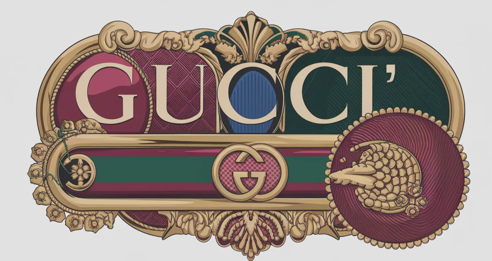 Maximalism and Bold Graphics - Gucci Maximalism and Bold Graphics - Gucci | Logo Trends