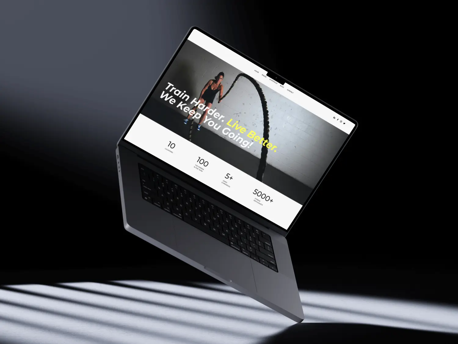 Fitness website UXUI