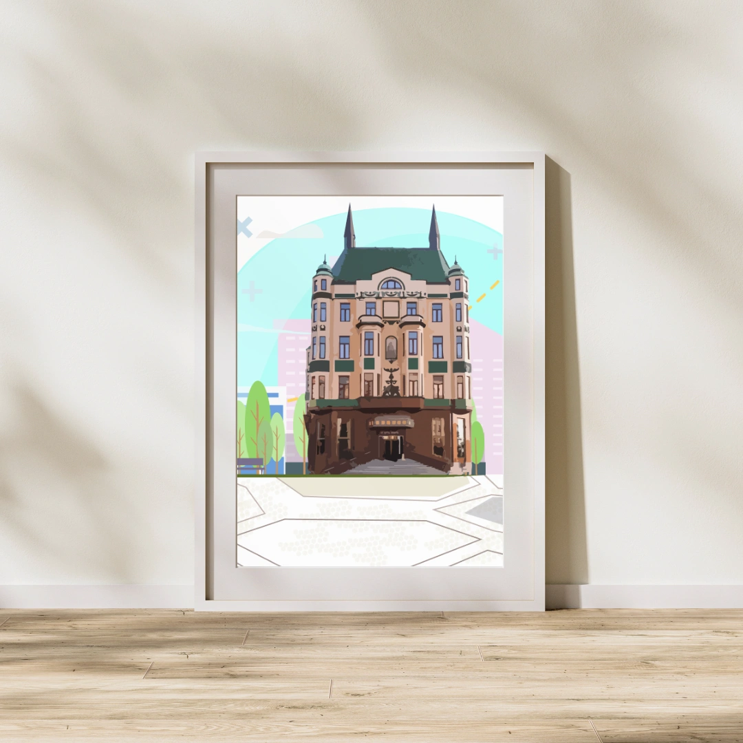 Moscow Hotel illustration Moscow Hotel illustration