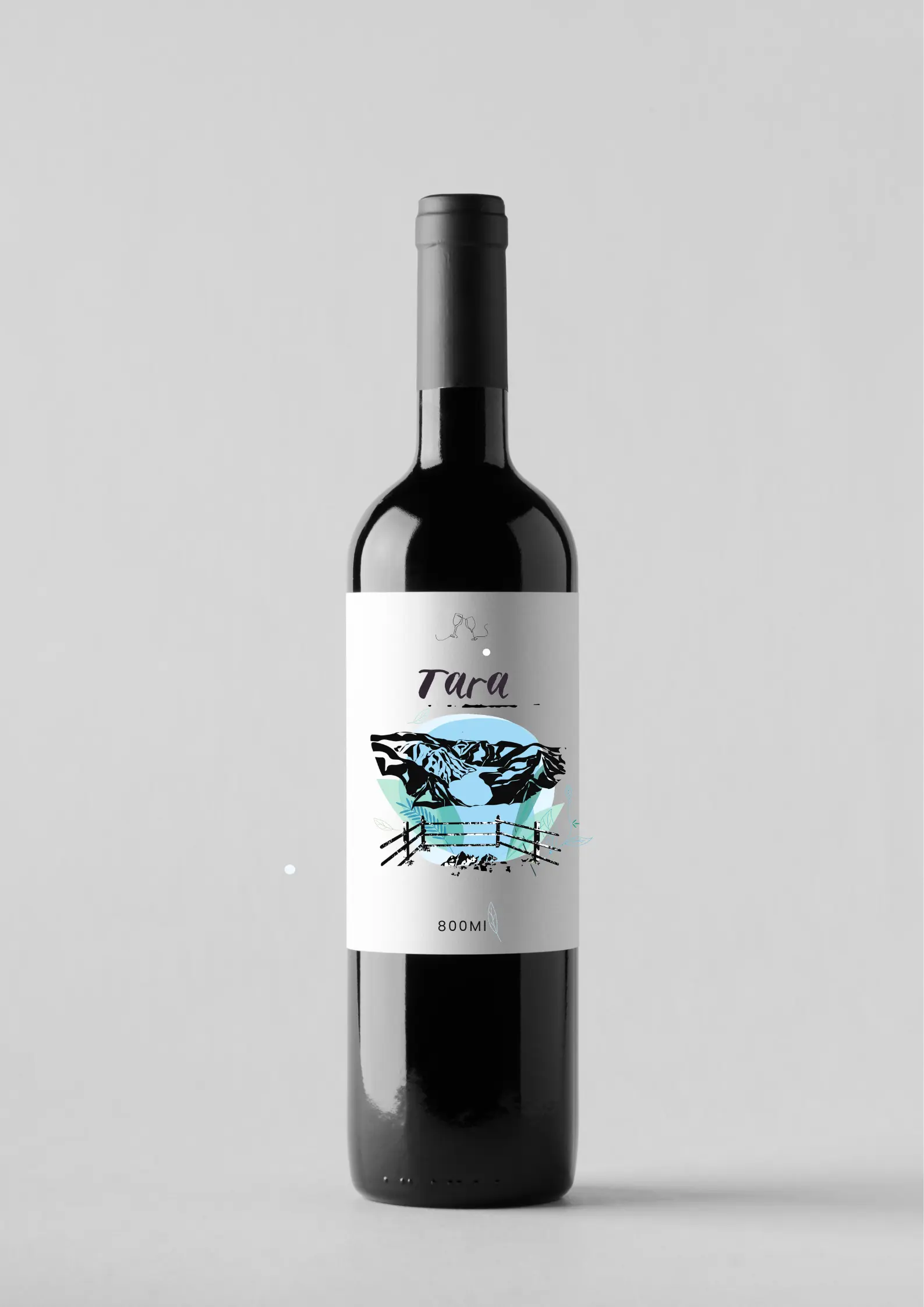 Minimalist Illustration Wine Bottle Poster Minimalist Illustration Wine Bottle Poster