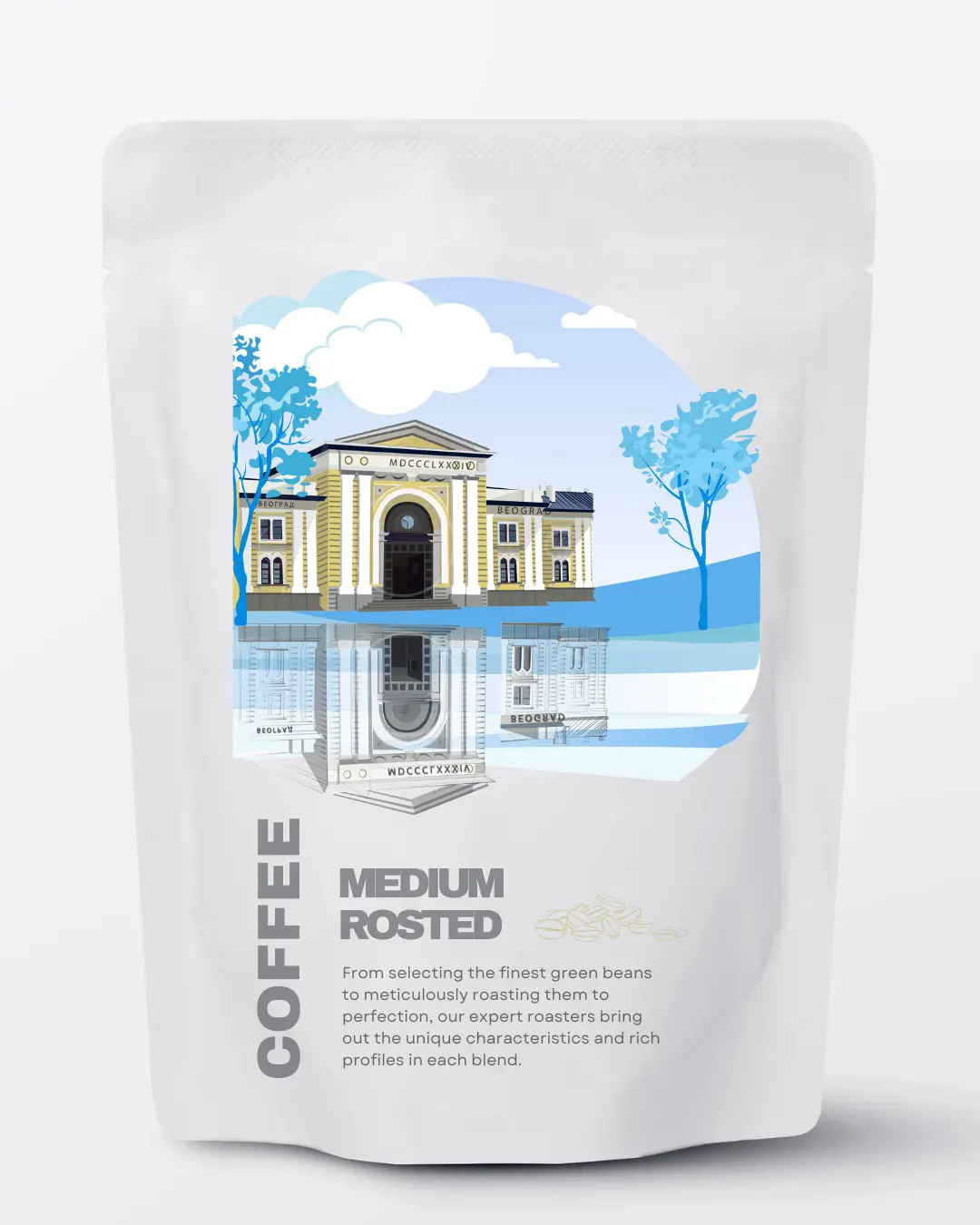 Brown and White Minimalist Packaging Illustration Brown and White Minimalist Packaging Illustration