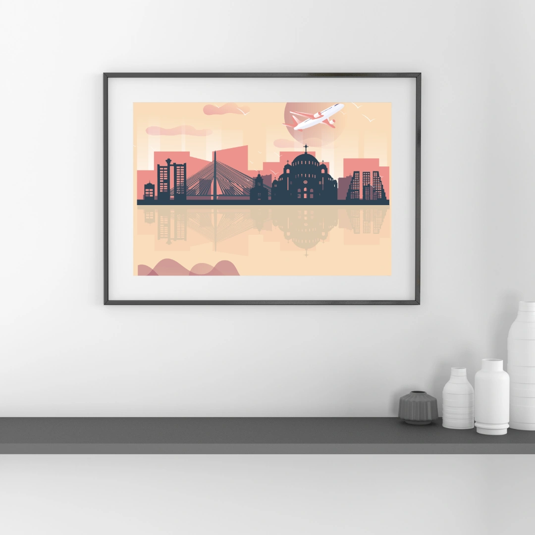 City Minimalist Photo Illustration City Minimalist Photo Illustration