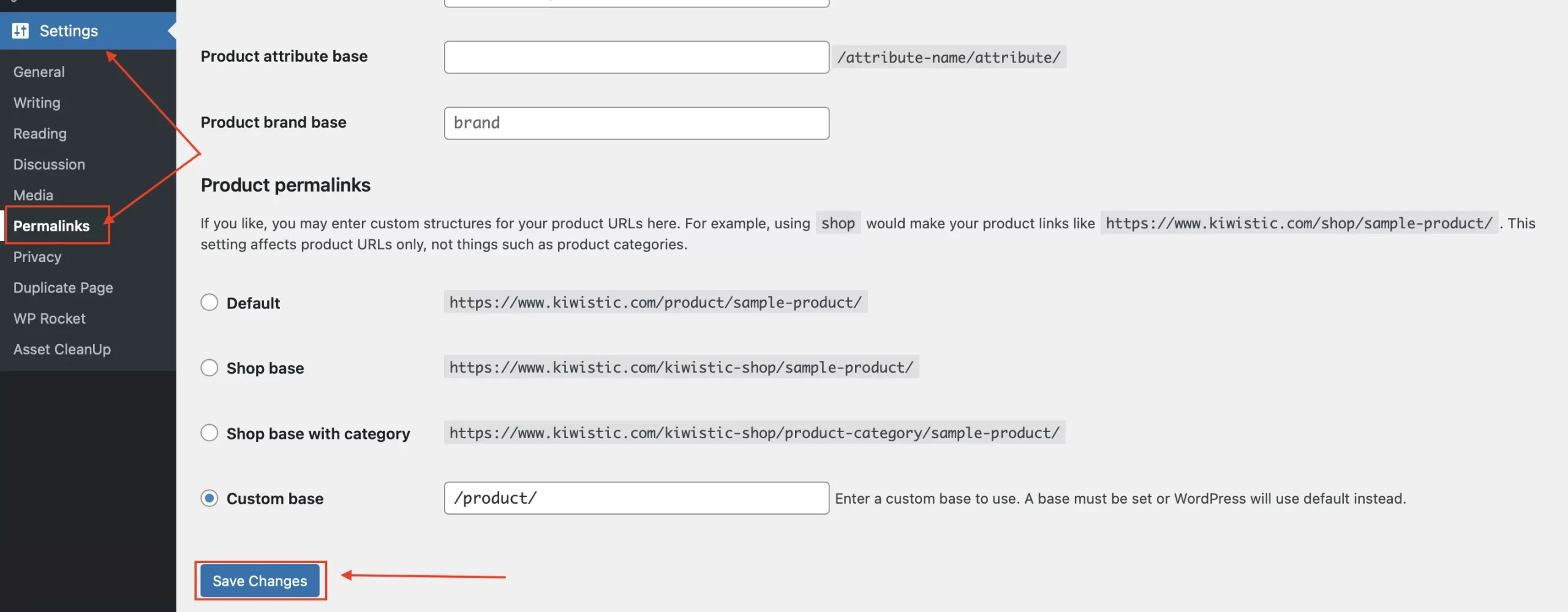 Permalinks WordPress
