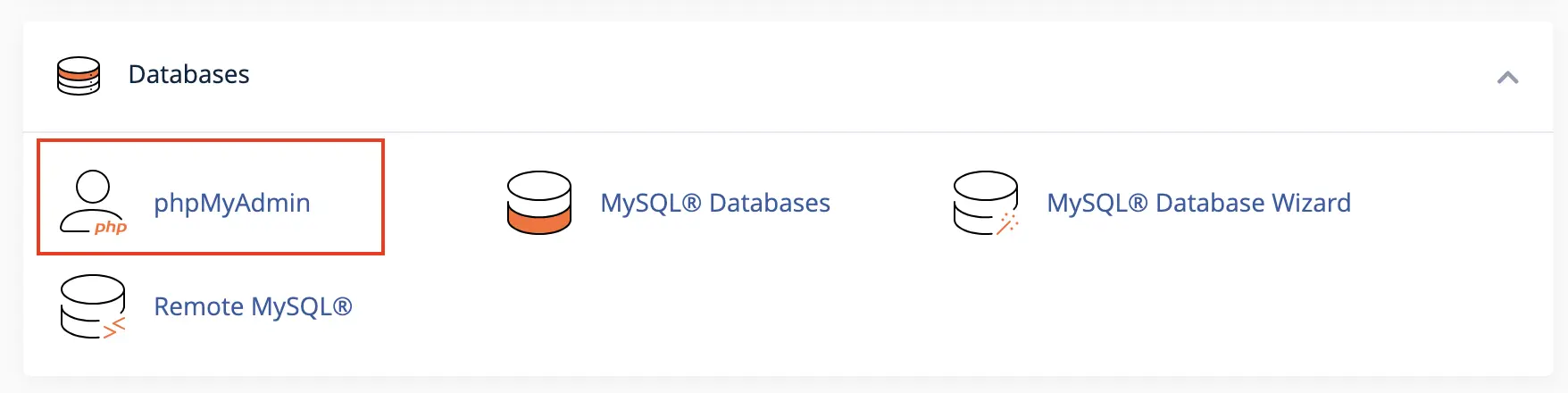 Database management - phpmyadmin