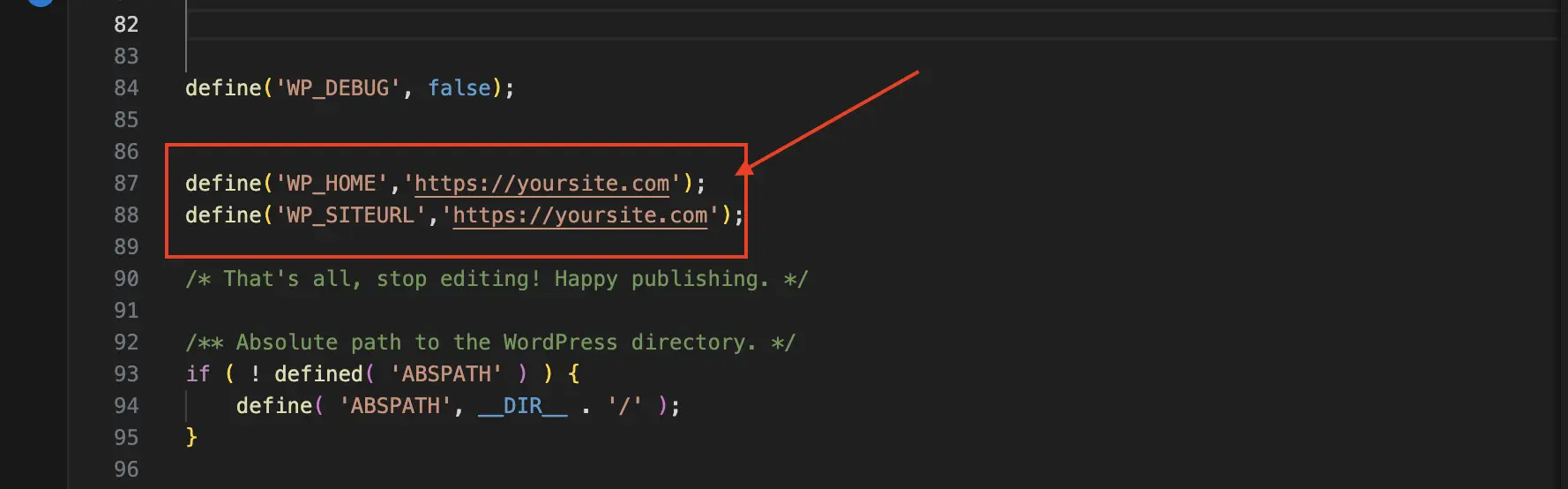 website-url-wp-config WordPress login problems - Website URL in wp-config
