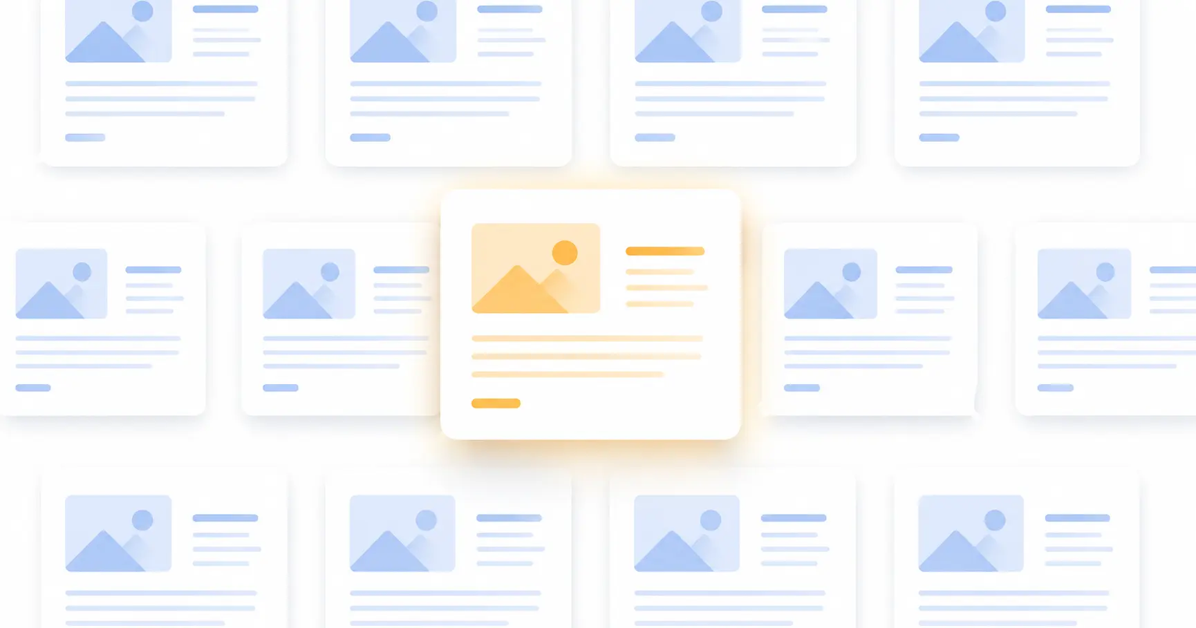 AI search engine selecting one piece of content from multiple sources as a trusted answer
