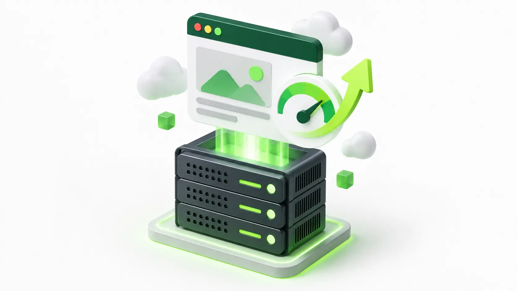 Server infrastructure as the foundation for fast WordPress hosting performance